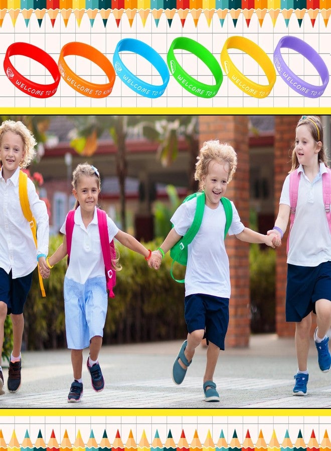 WinnerWhy 36 Pcs Welcome to Kindergarten Party Rubber Bracelets Back to School Silicone Wristbands First Day of School Party Supplies Prize Goodie Bag Favors Gifts for Kids Students - Image 4